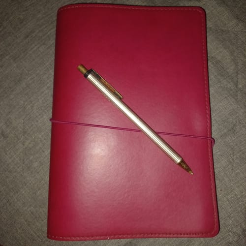 Customer photo review of Notebook Collectors Cover - Salty Plum