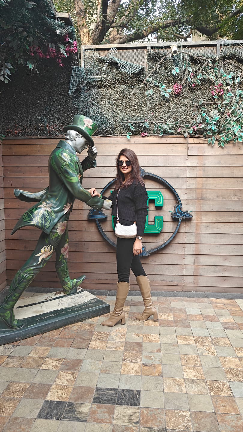 Customer photo review of Oslo Knee High Leather Boots