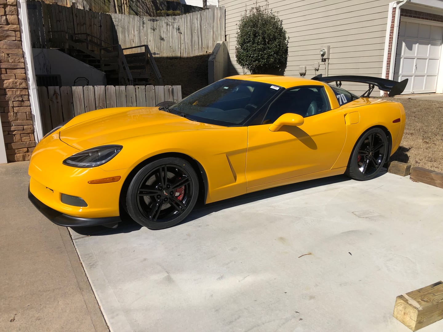 Customer photo review of Corvette C6 Base Extended Front Splitter Lip | ZR1 Conversion Package