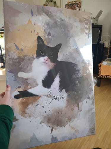 Customer photo review of Aquarell Pawtrait