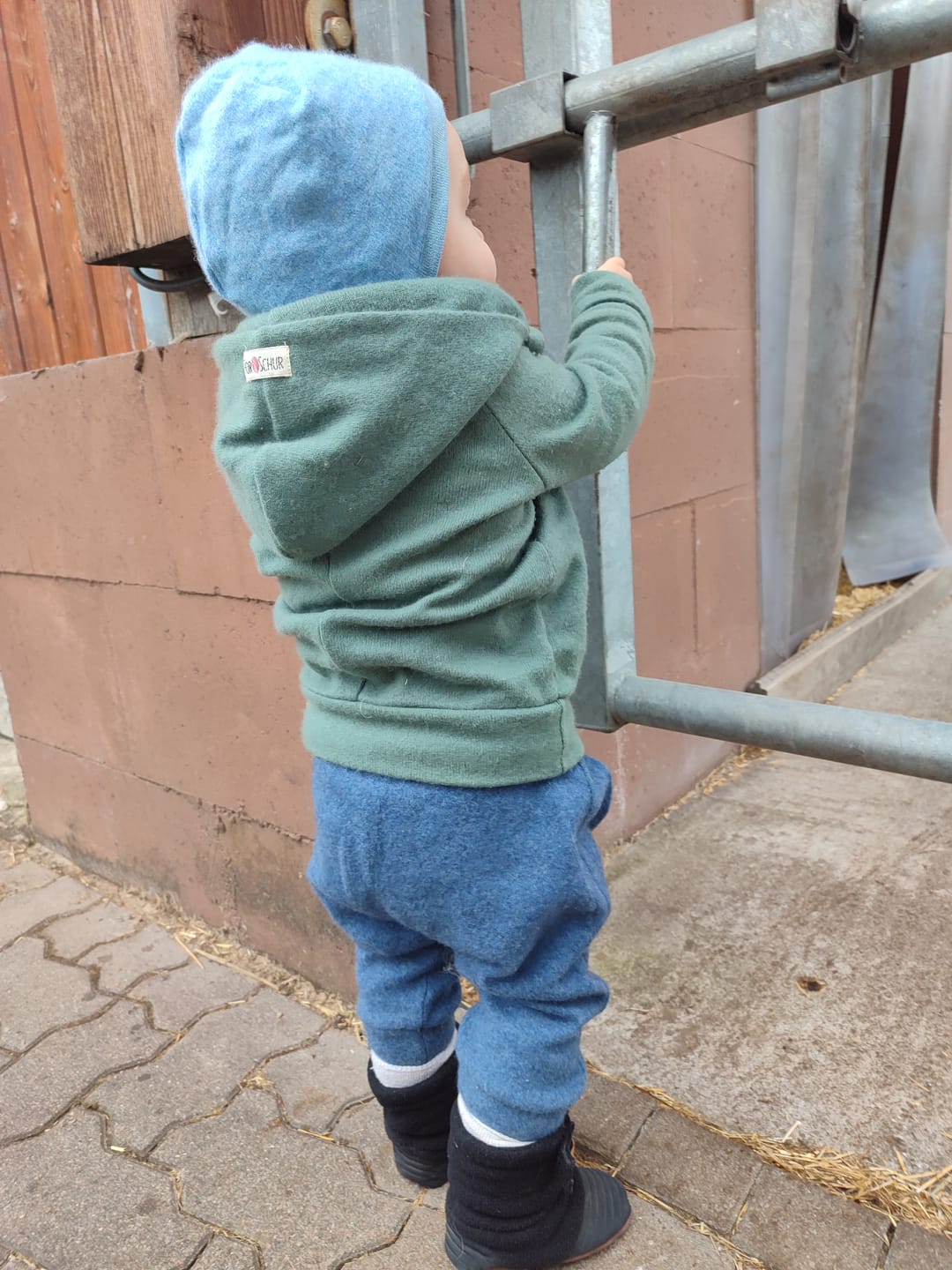 Customer photo review of Kaschmirkapuzenjacke Grün