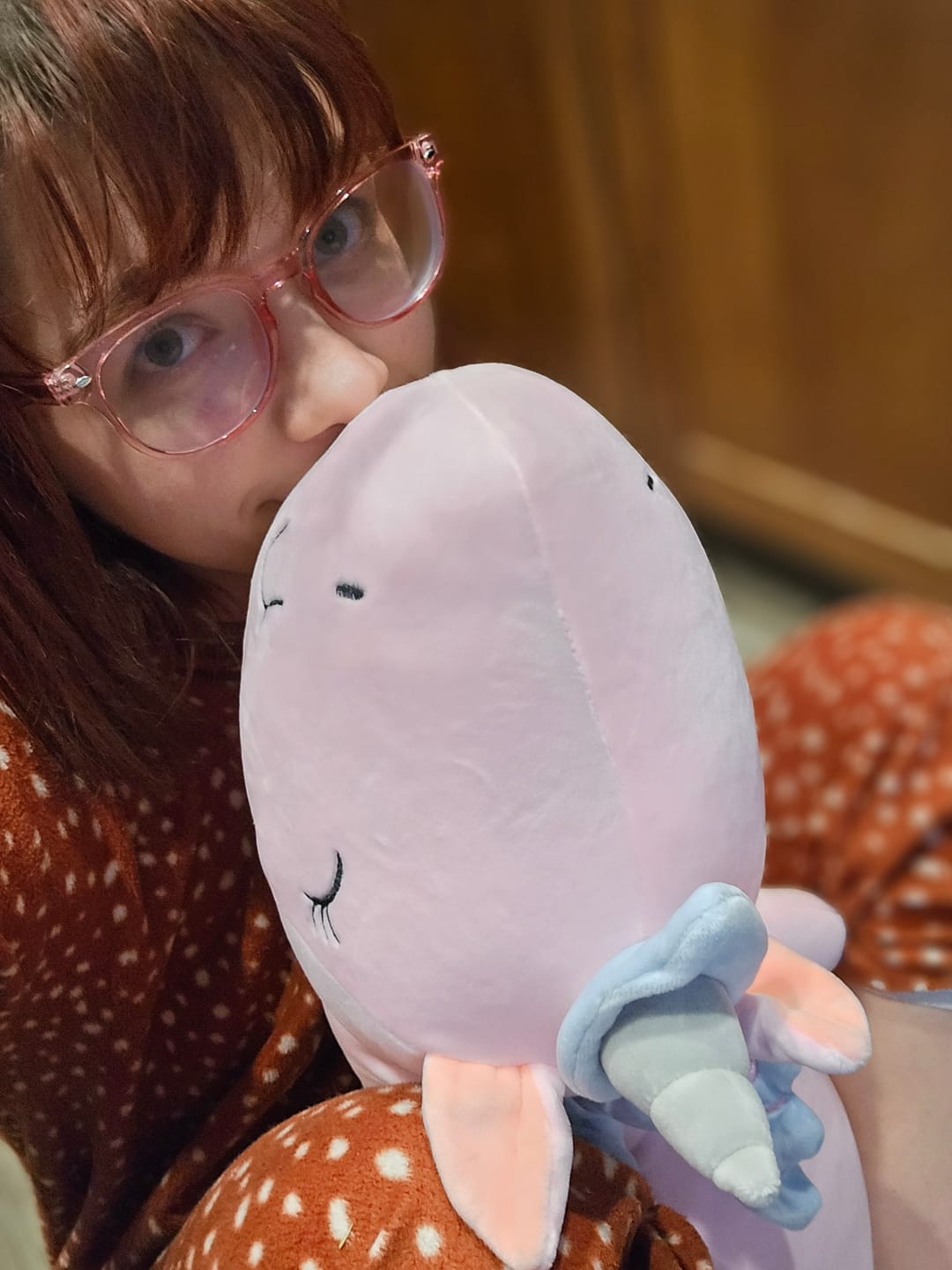 Customer photo review of LED Light-Up Unicorn Plushie (3 COLORS, 4 SIZES)