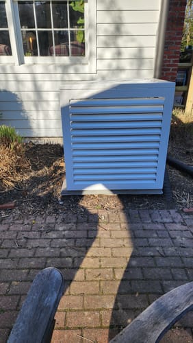 Customer photo review of Central AC Cover - White