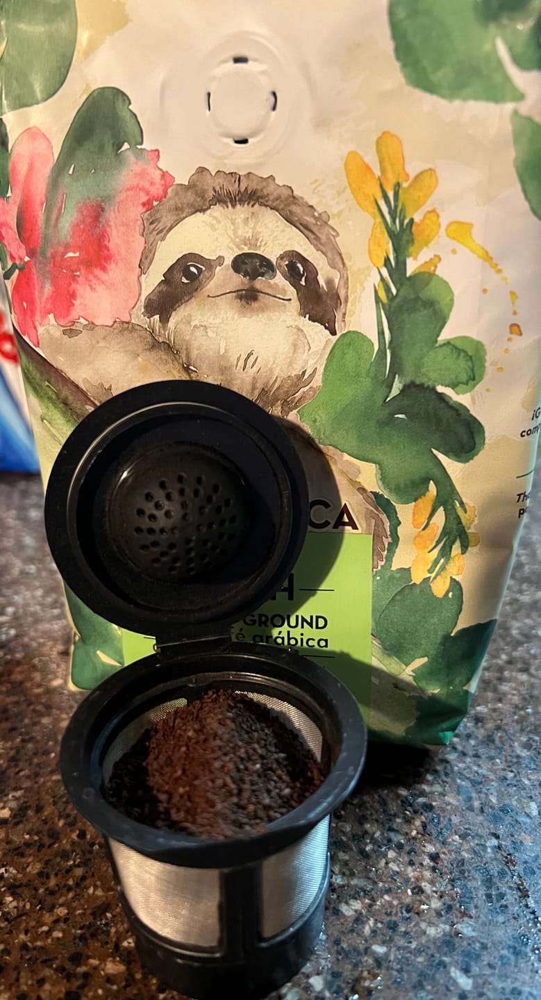 Customer photo review of COSTA RICAN HABITAT SLOTH COFFEE