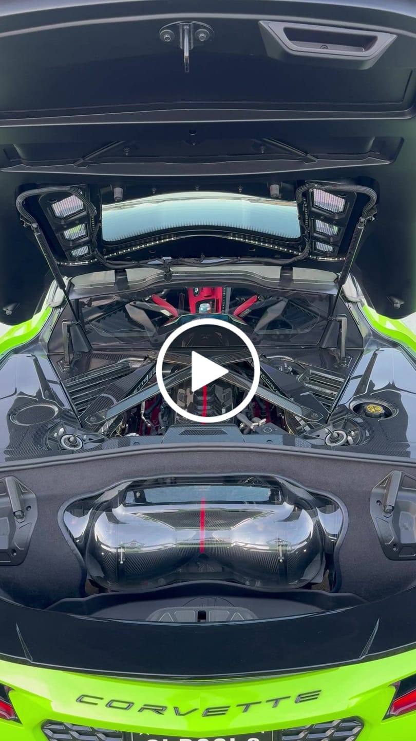 Customer video review of Chevrolet Corvette C8 Coupe Engine Bay Panel Cover (1-Piece Version)