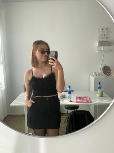 Customer photo review of Feather Corset Brami