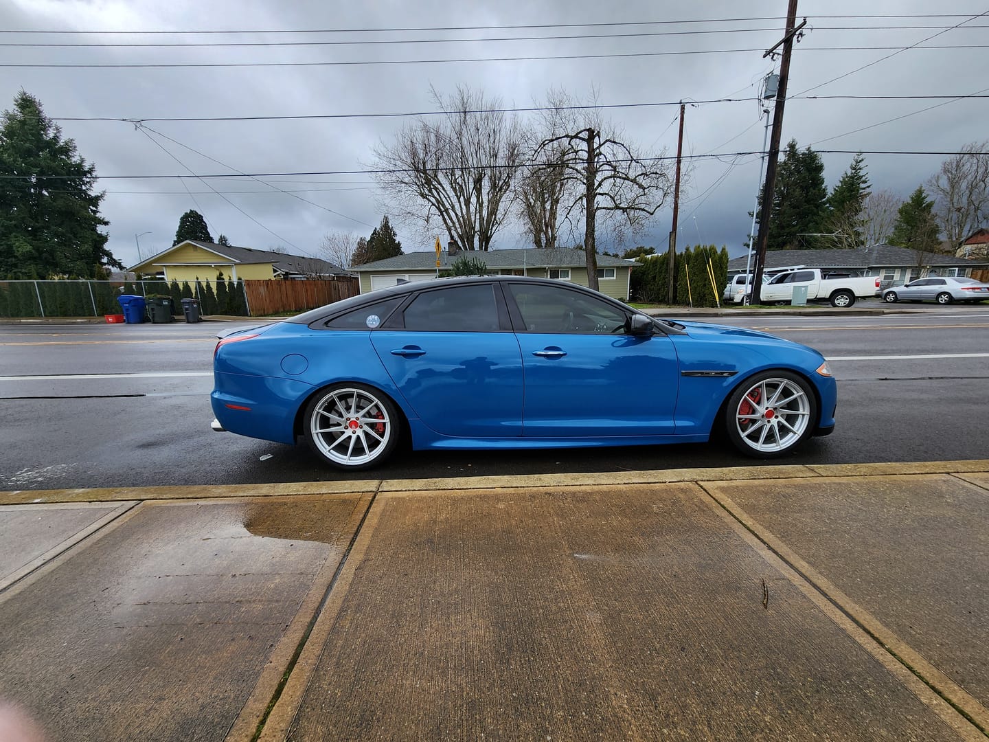 Customer photo review of High Glossy Laguna Blue Vinyl Wrap