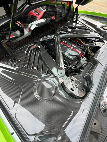 Anthony T. review of Chevrolet Corvette C8 Carbon Fiber Engine Bay Corner Vent Cover image 1 out of 2