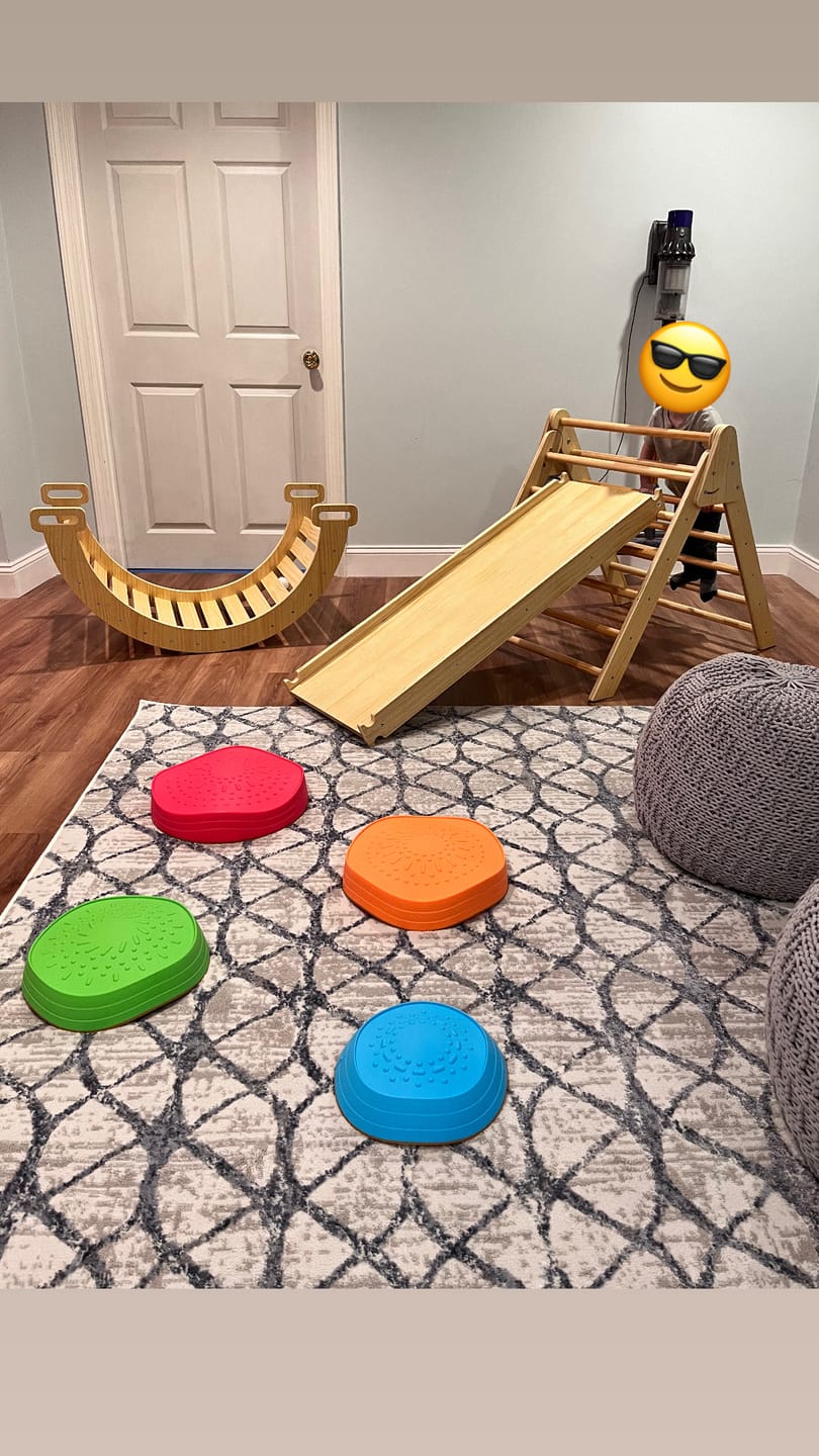 Customer photo review of Hazel - Pikler Triangle Ladder & Rocker Set