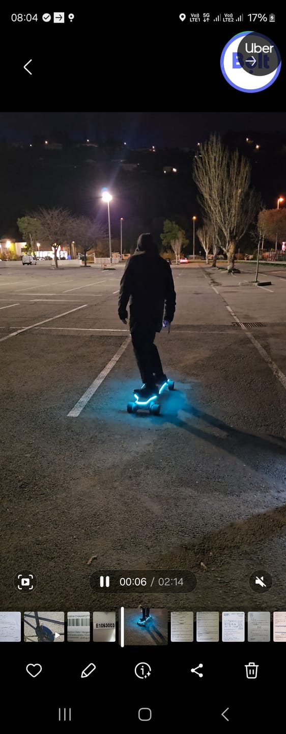 Customer photo review of Backfire Zealot X2 Gear Drive Electric Skateboard with Major V3 Remote