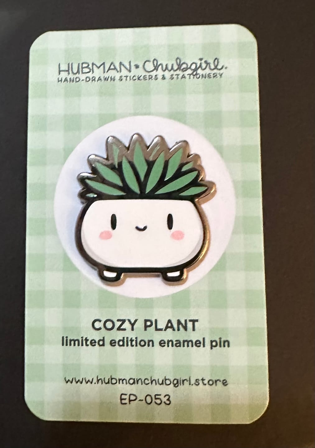 Customer photo review of Cozy Plant Pin