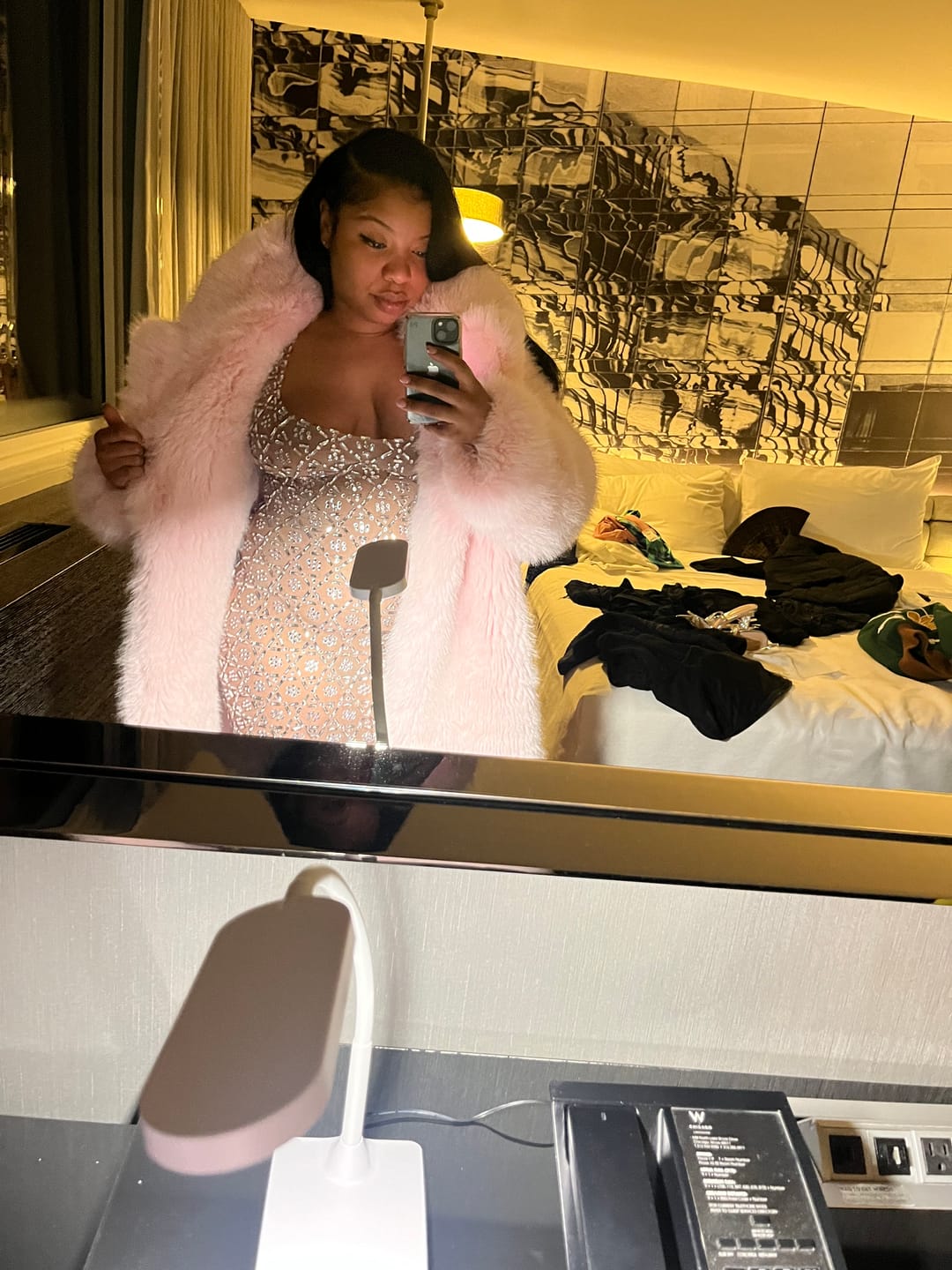 Customer photo review of Sade Diamante Dress(Ready To Ship)