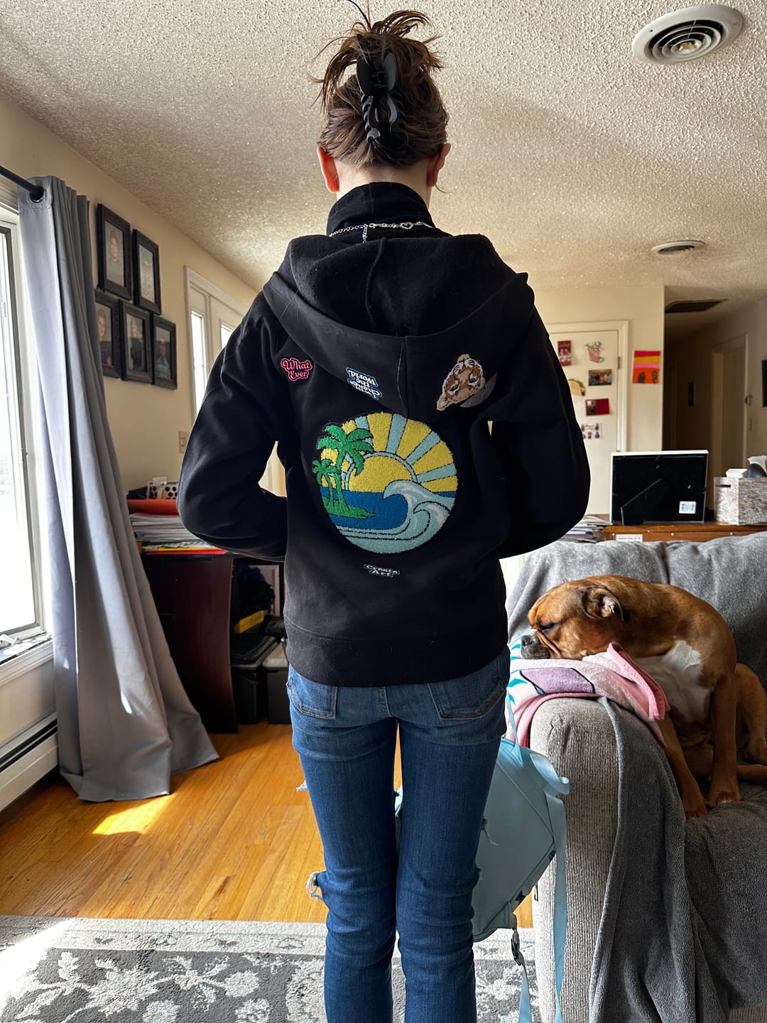 Customer photo review of Kids Zip Hoodie