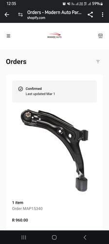 Customer photo review of Lower Complete Control Arm (LHS) Nissan Sabre (94-02), Sentra (94-00) CS607L
