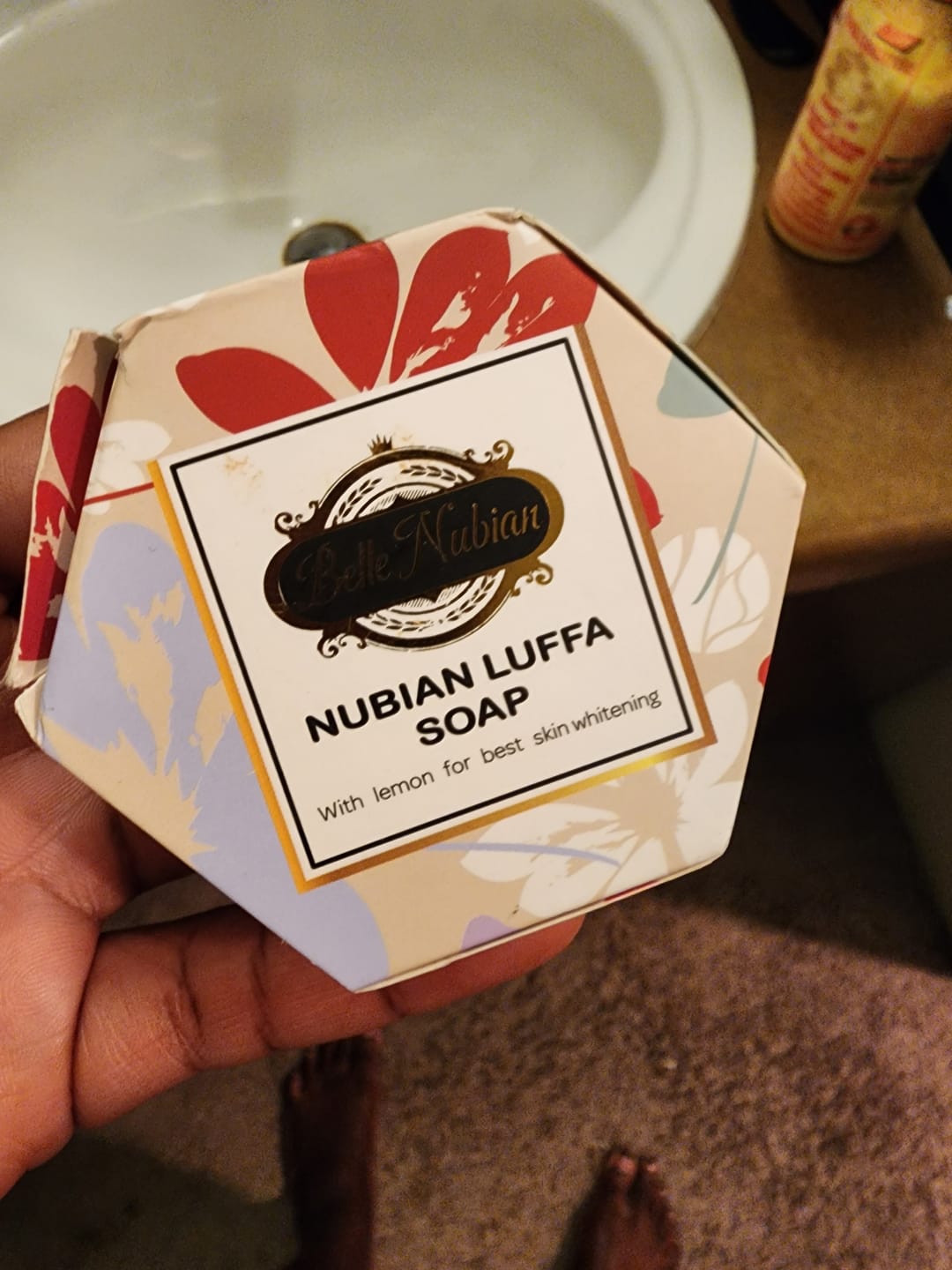 Customer photo review of LIGHTENING EGYPTIAN LUFFA SOAP: STRETCH MARKS CELLULITES BLEMISHES