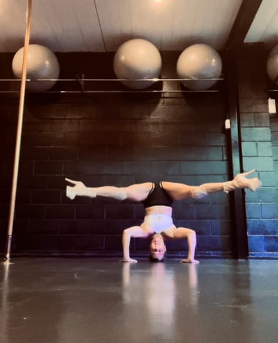 Customer photo review of Kylie Top - Criss Cross Halter Top Recycled White