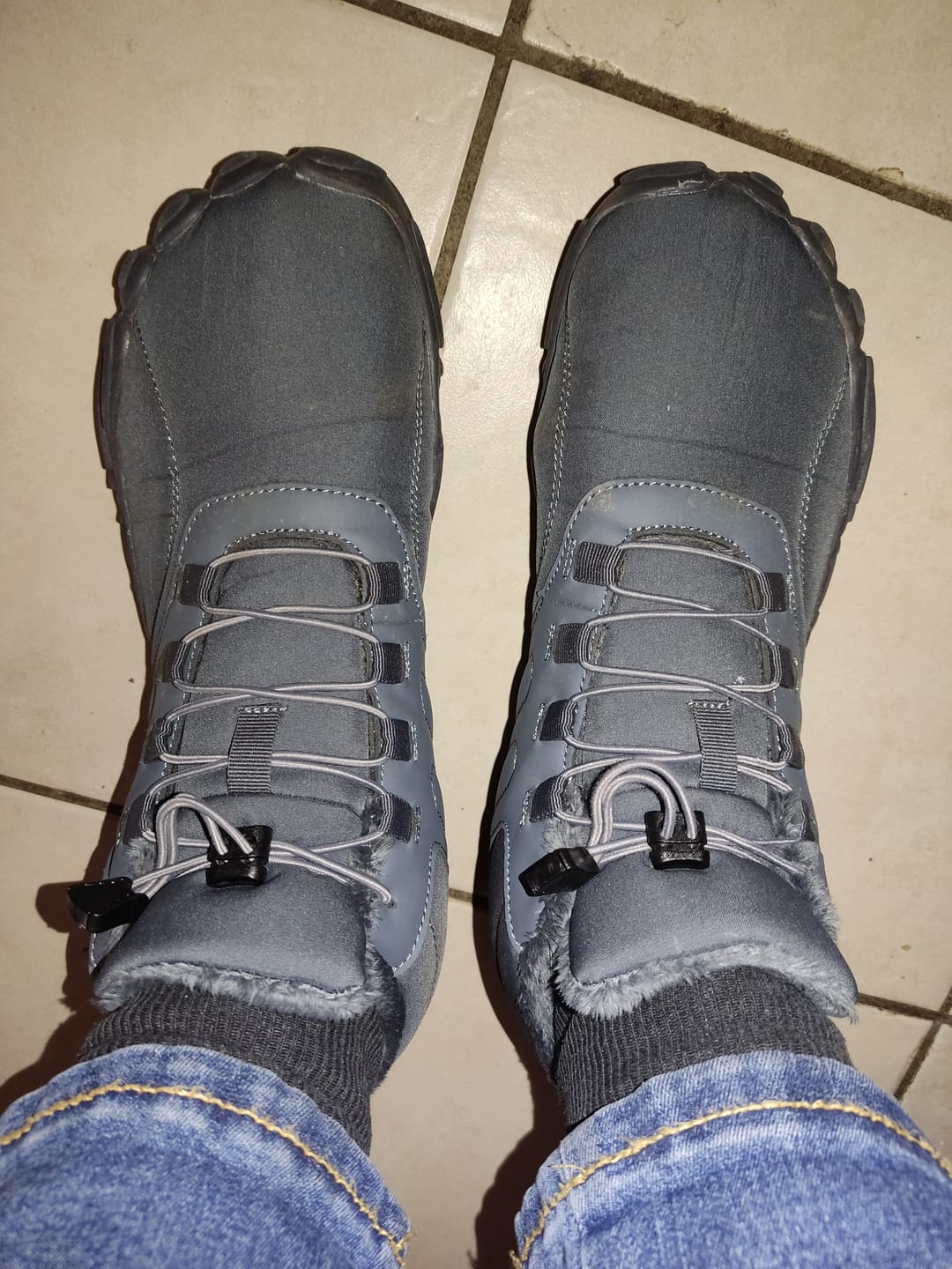 Customer photo review of Home Pro - warme Barfuß-Hausschuhe