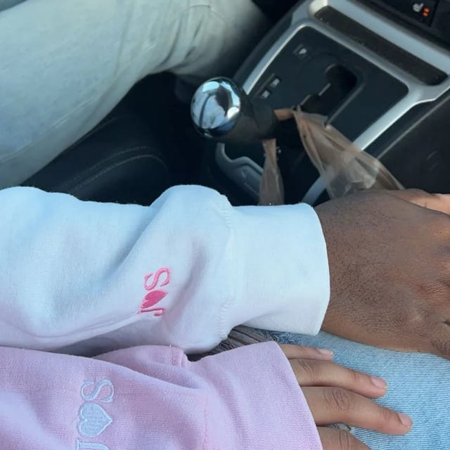 Customer photo review of Custom Embroidered Roman Numeral Sweatshirt