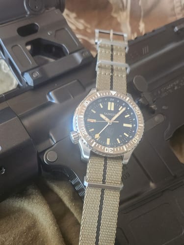 Customer photo review of Five Eye Nylon Watch Strap - Stripe