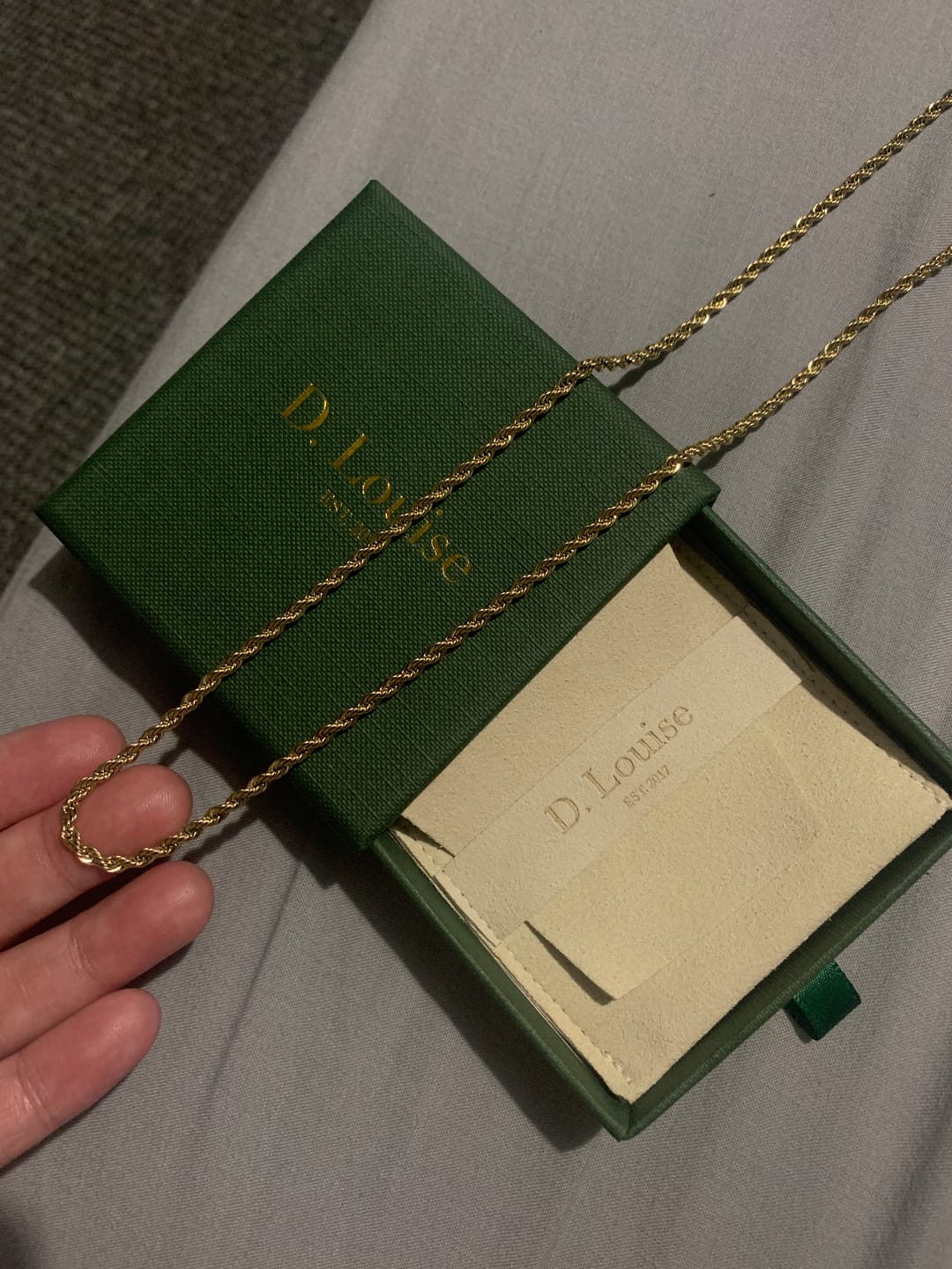 Customer photo review of Rope Necklace