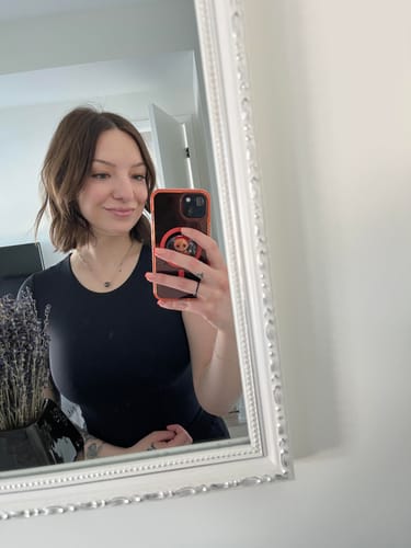 Customer photo review of Lil Skull Necklace