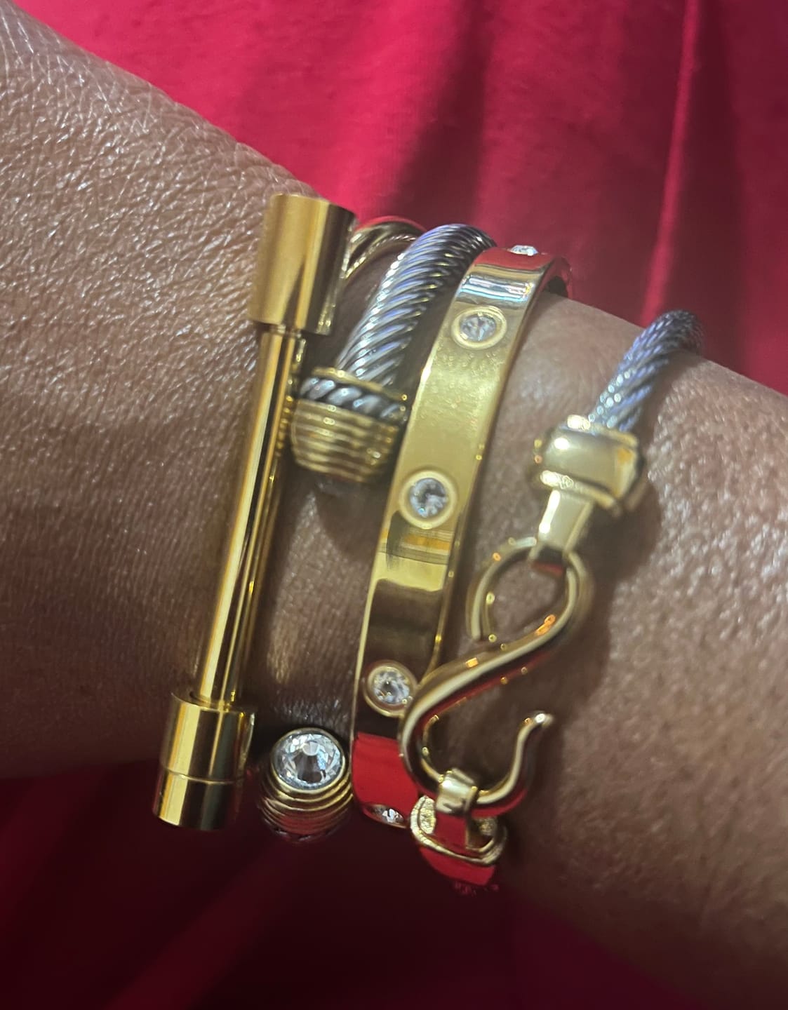 Customer photo review of Joanna Bracelet Stack