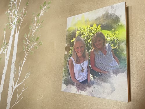 Customer photo review of Personalized photo Painting