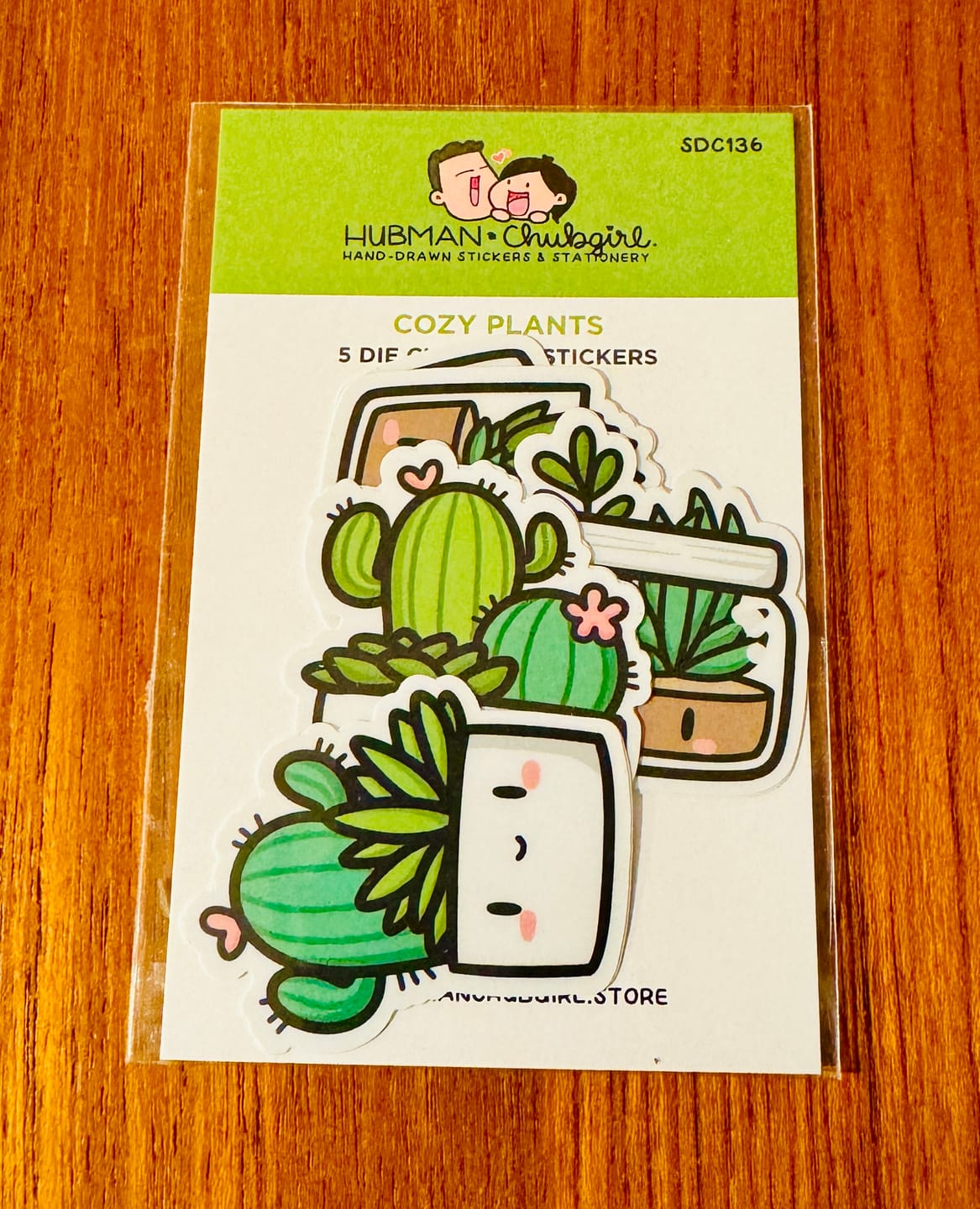 Customer photo review of Cozy Plants Die cut stickers