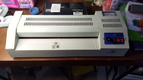 Customer photo review of Enmicadora Laminadora Oficio Doble Carta Industrial Uso Rudo