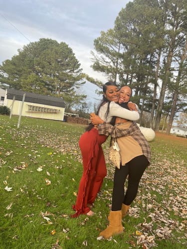 Customer photo review of Open back sheer mesh long sleeve ruched skirt set