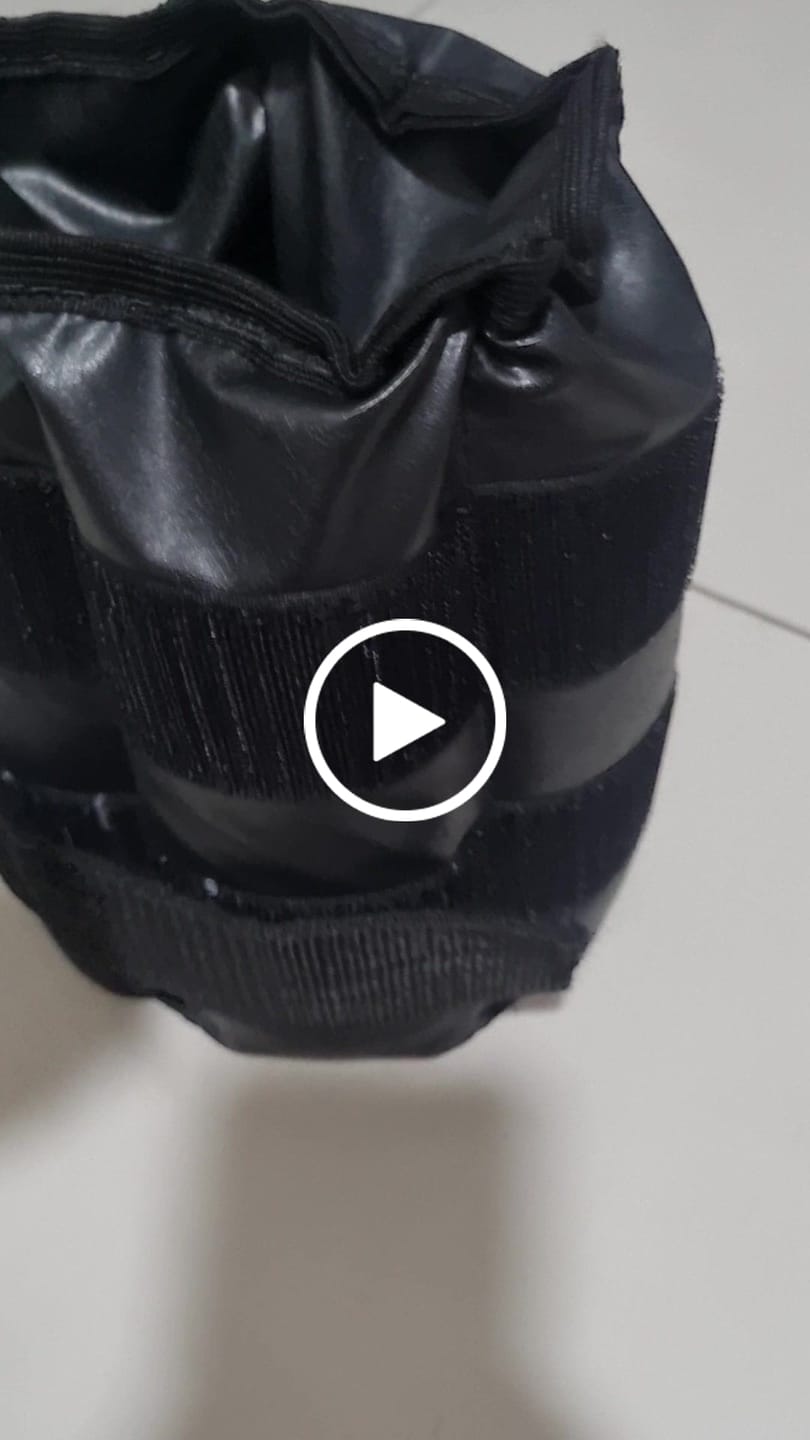 Customer video review of Caneleiras Tornozeleiras Impermeáveis De Peso