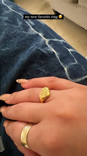 Customer photo review of 'Fuck Off' Signet Ring
