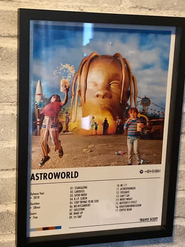 Customer photo review of Travis Scott - ASTROWORLD | Album Cover Poster