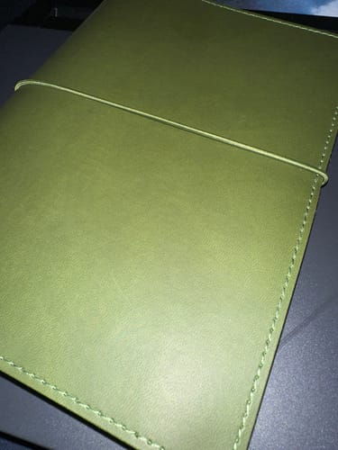 Customer photo review of Notebook Collectors Cover - Olive Green