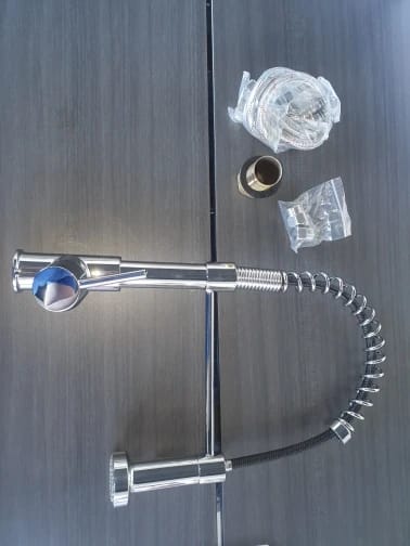 Customer photo review of Mitigeur de Cuisine à Douchette en Laiton