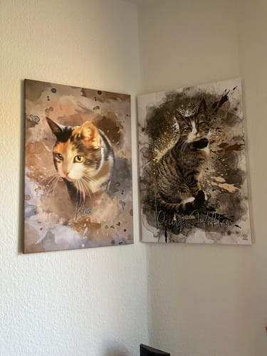 Customer photo review of Aquarell Pawtrait