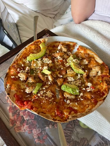 Customer photo review of Frozen Artisanal Wood Fired Pizza Bases 5X150G | Available in CPT & Gauteng Only