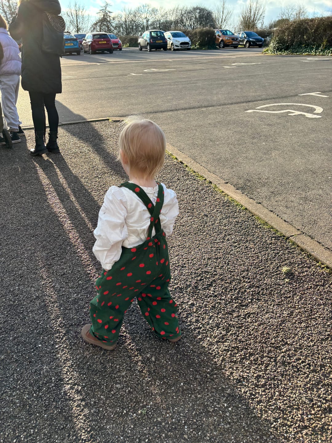 Customer photo review of Apple Printed Classic Corduroy Dungarees