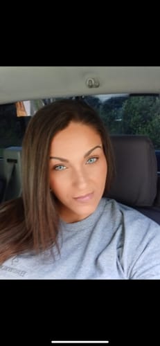 Customer photo review of Pixie Blue Prescription Colored Contact Lenses