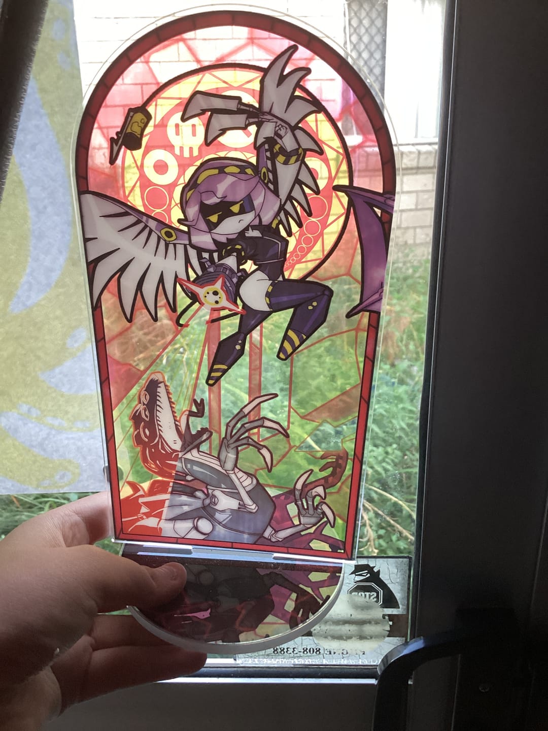 Customer photo review of V, Angel of Death Acrylic Stand