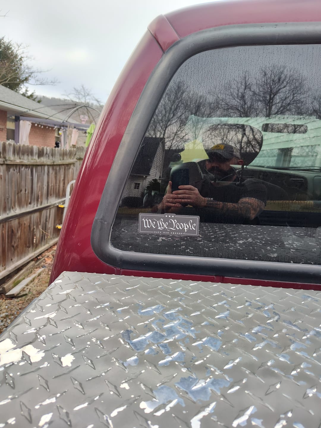 Customer photo review of We the People Decal