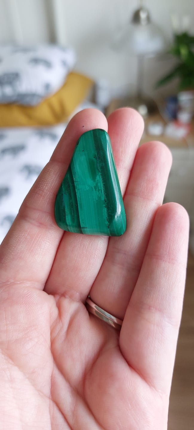 Customer photo review of Malachite - Tumblestone