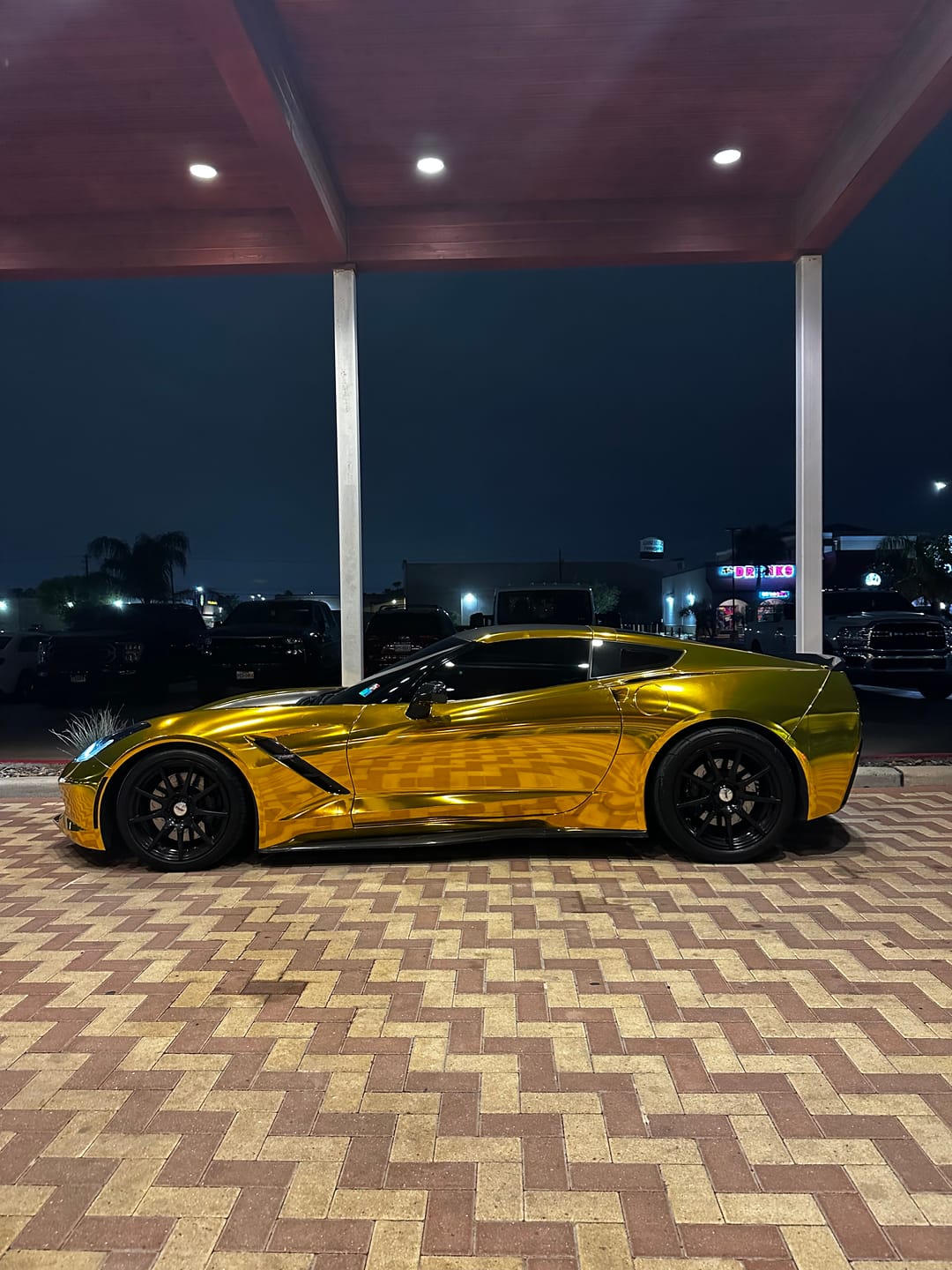Customer photo review of Mirror Chrome Gold Vinyl Wrap