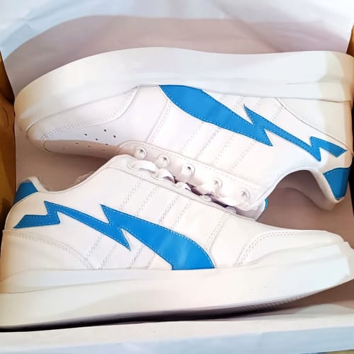 Customer photo review of BOLT White Sky Men's casual sneaker
