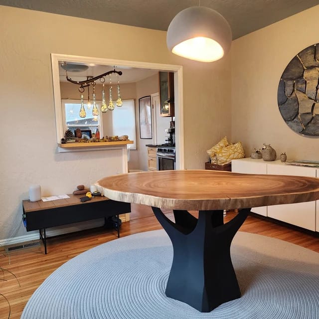 Customer photo review of Table Base 317 Namu 28H Minimalist Furniture Design