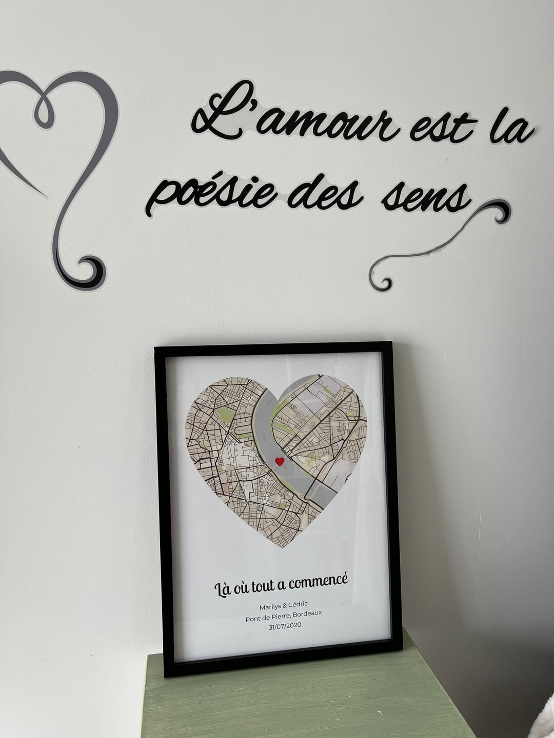 Customer photo review of Là où tout a commencé - Affiche personnalisée