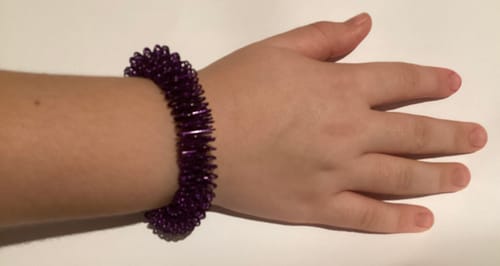 Customer photo review of PURPLE Kaiko Wrist Spikey - Tool for anxiety & harm minimisation