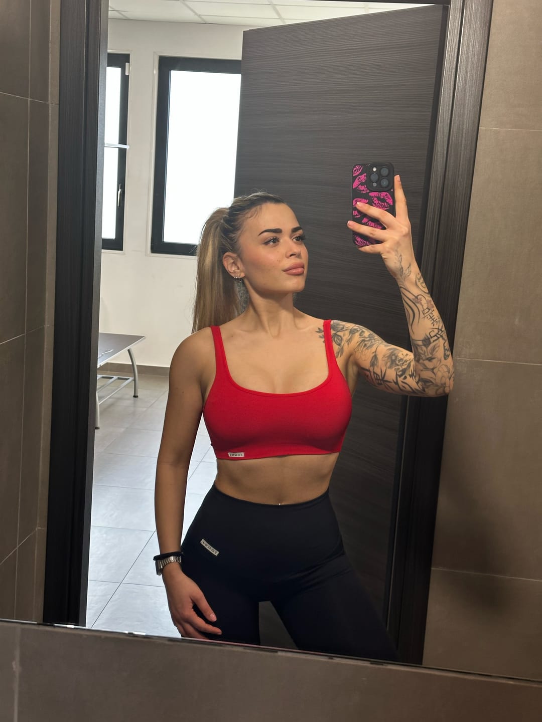 Customer photo review of Top CALIPSO Rosso Lampone Costine