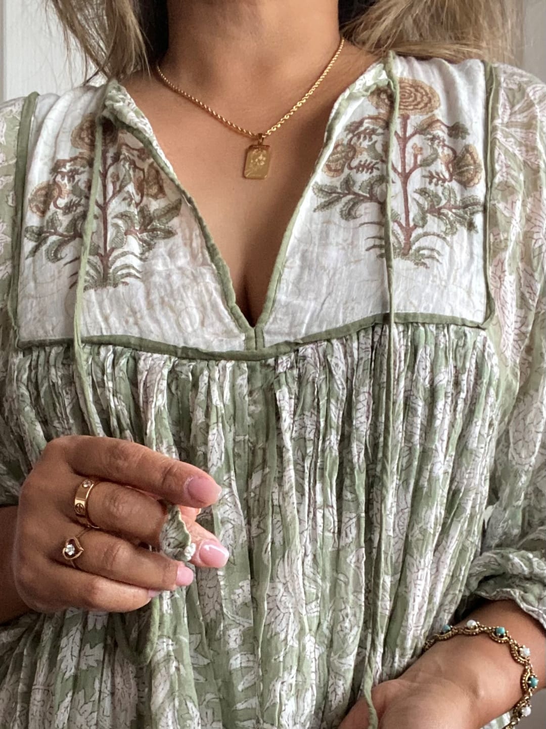 Customer photo review of HEALING Affirmation Necklace