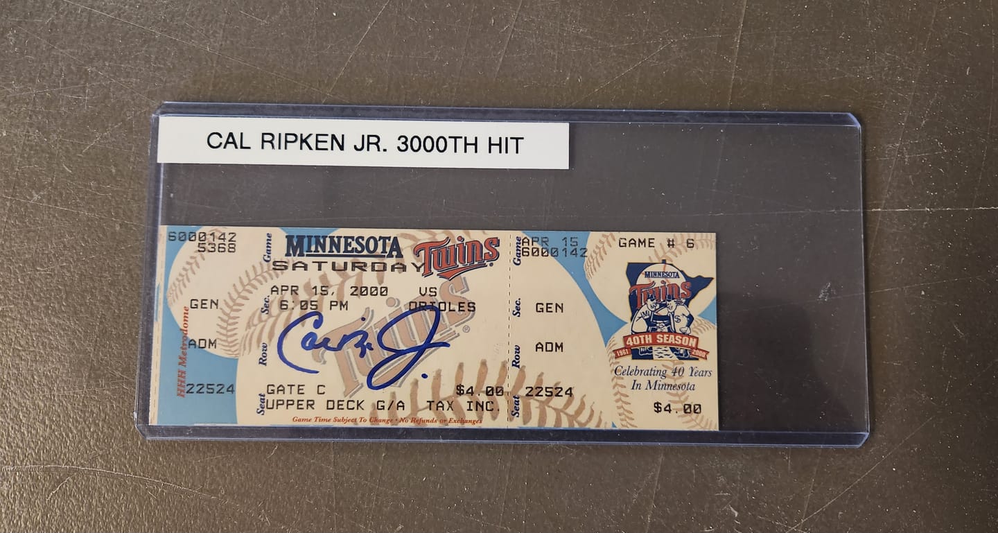 Customer photo review of Cal Ripken Jr Autograph Signing